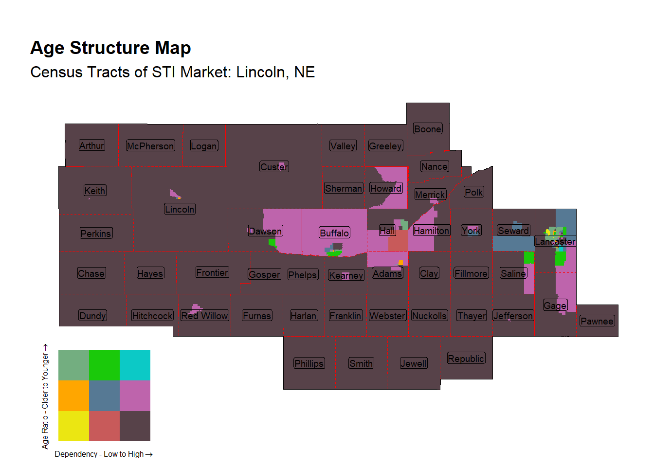 Age Structure Class by Census Tract