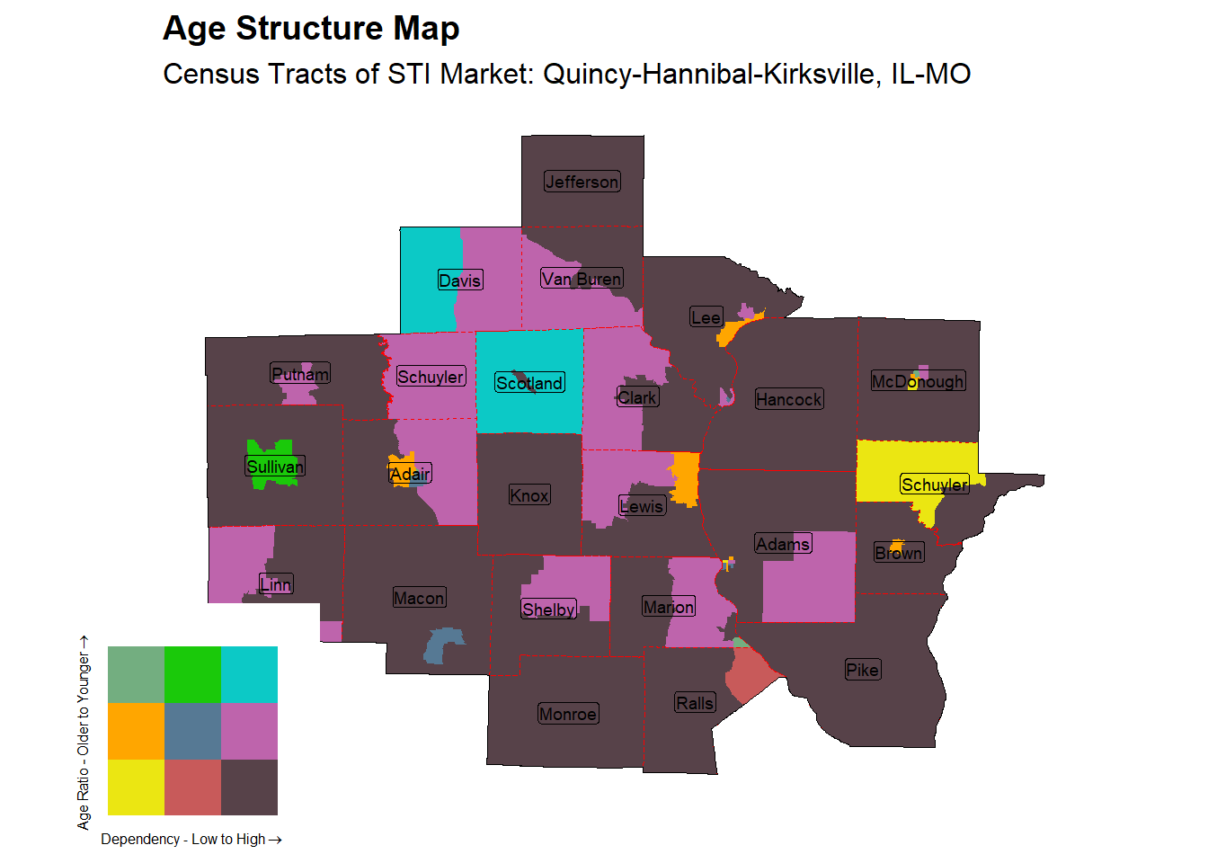 Age Structure Class by Census Tract