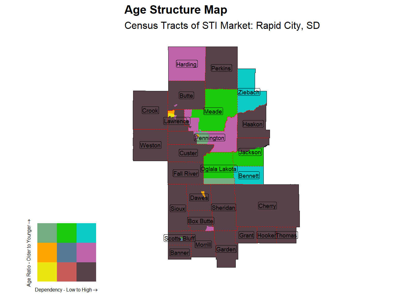 Age Structure Class by Census Tract