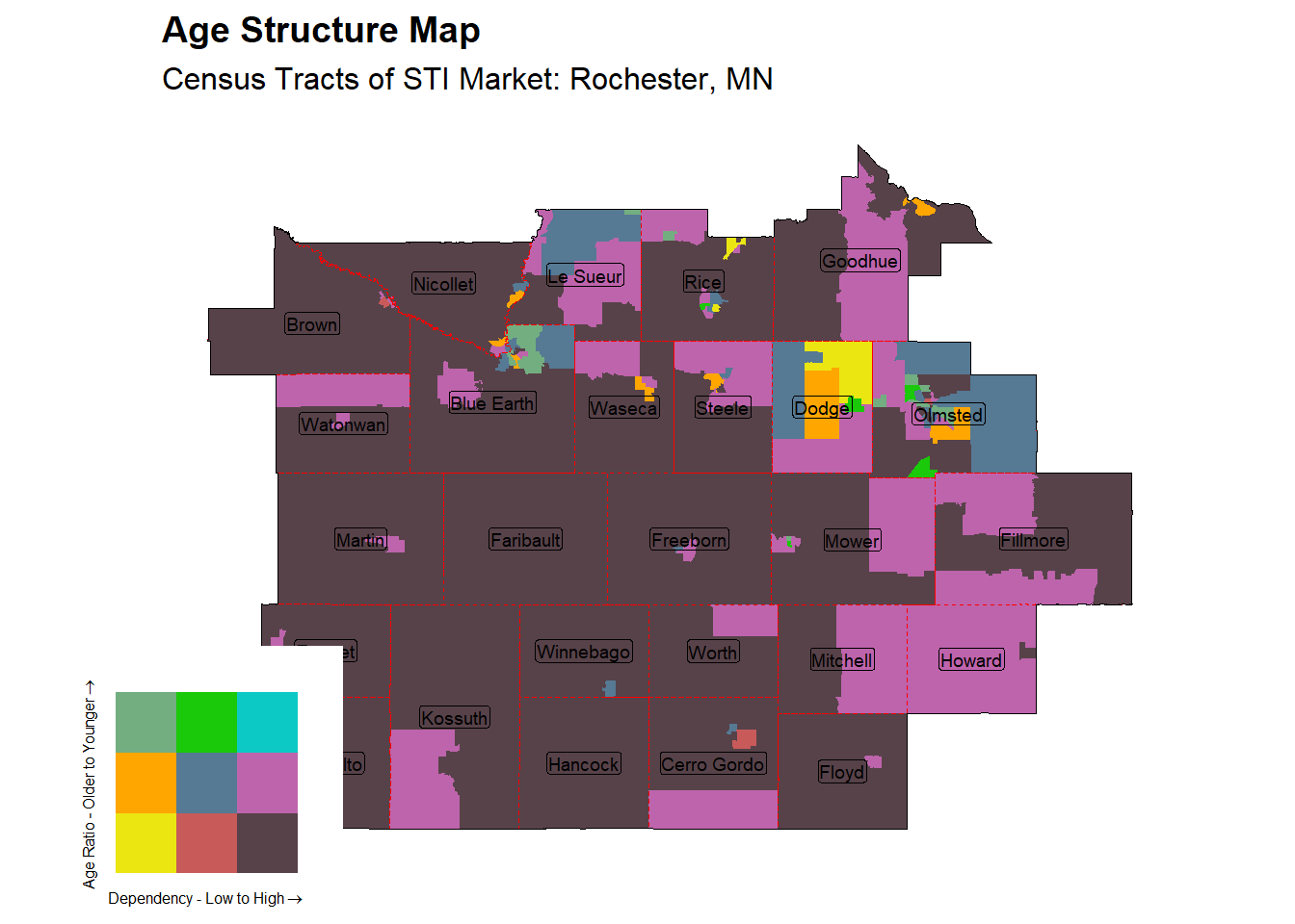 Age Structure Class by Census Tract