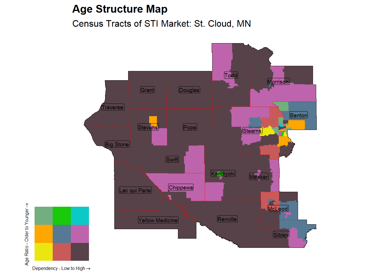 Age Structure Class by Census Tract