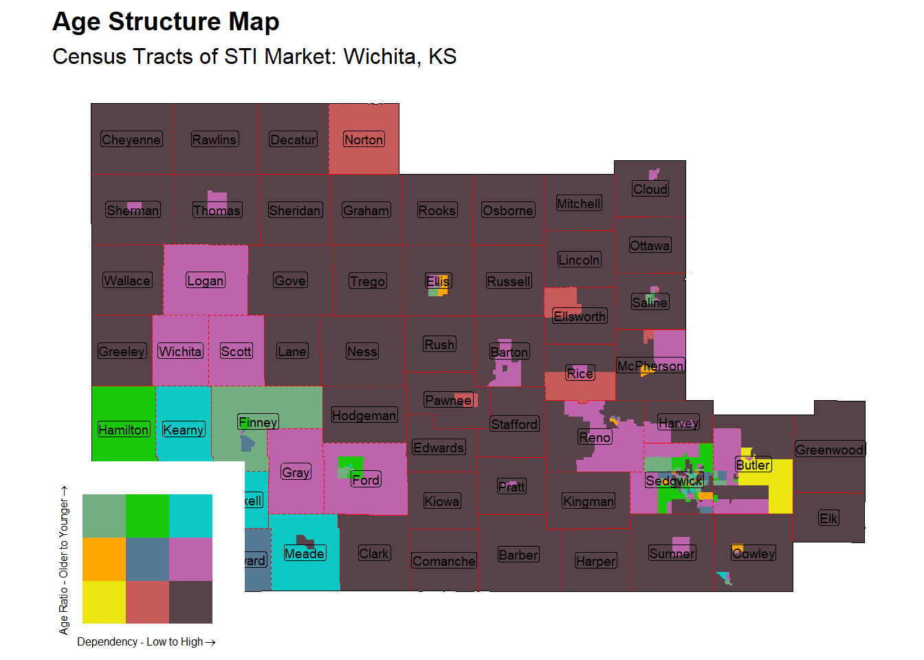 Age Structure Class by Census Tract
