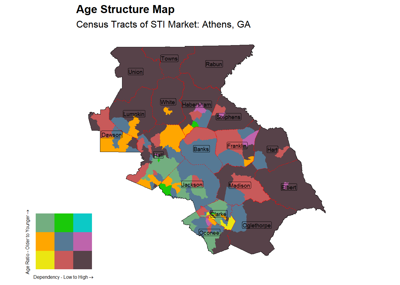 Age Structure Class by Census Tract