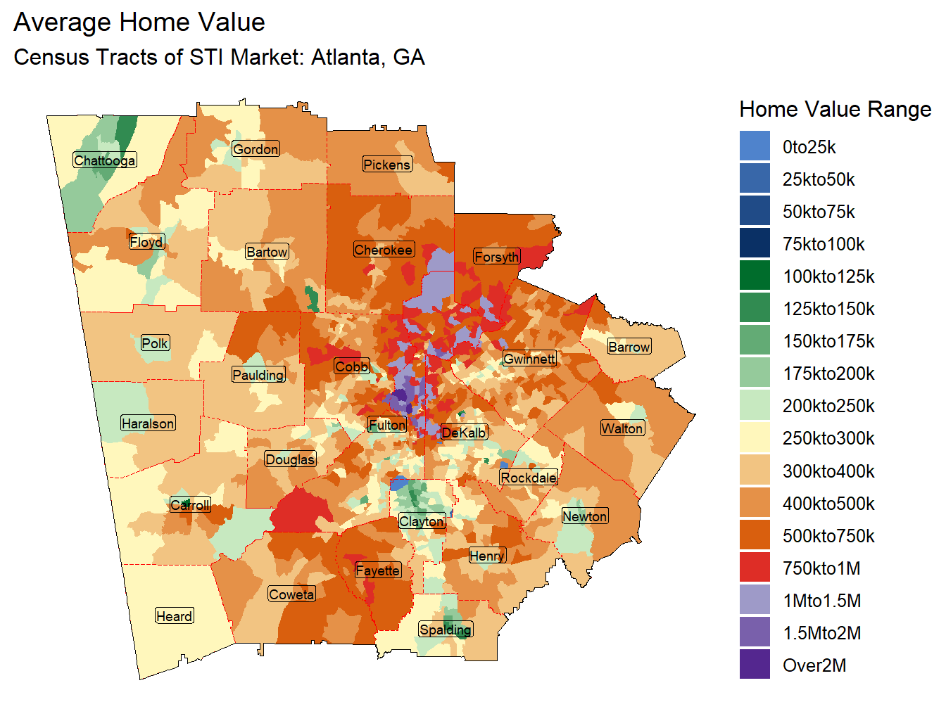 Home Value Thematic