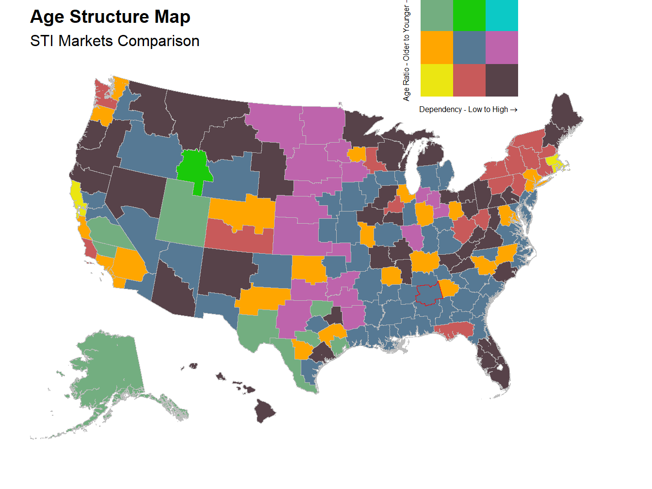 Age Structure Map - STI Markets