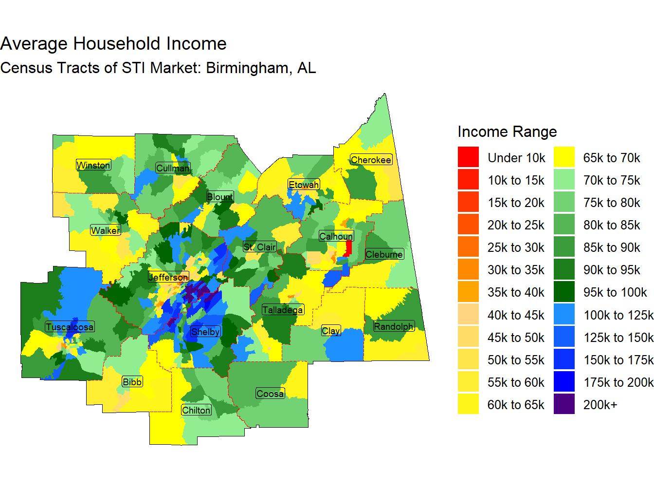 Household Income Thematic