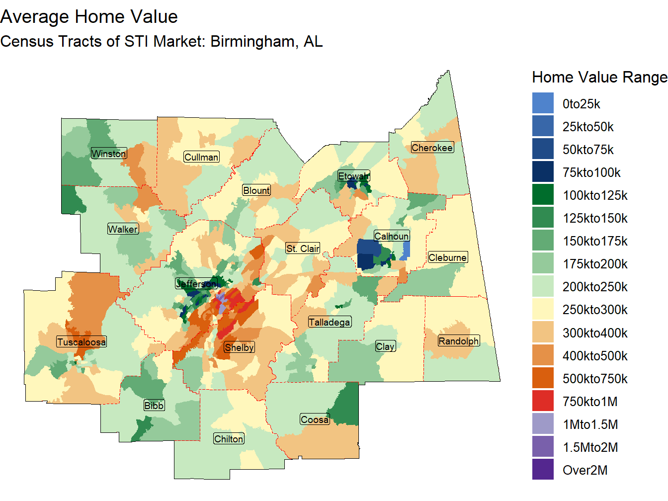 Home Value Thematic