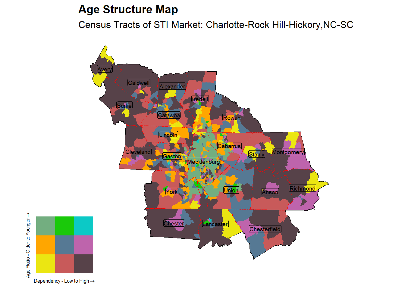 Age Structure Class by Census Tract