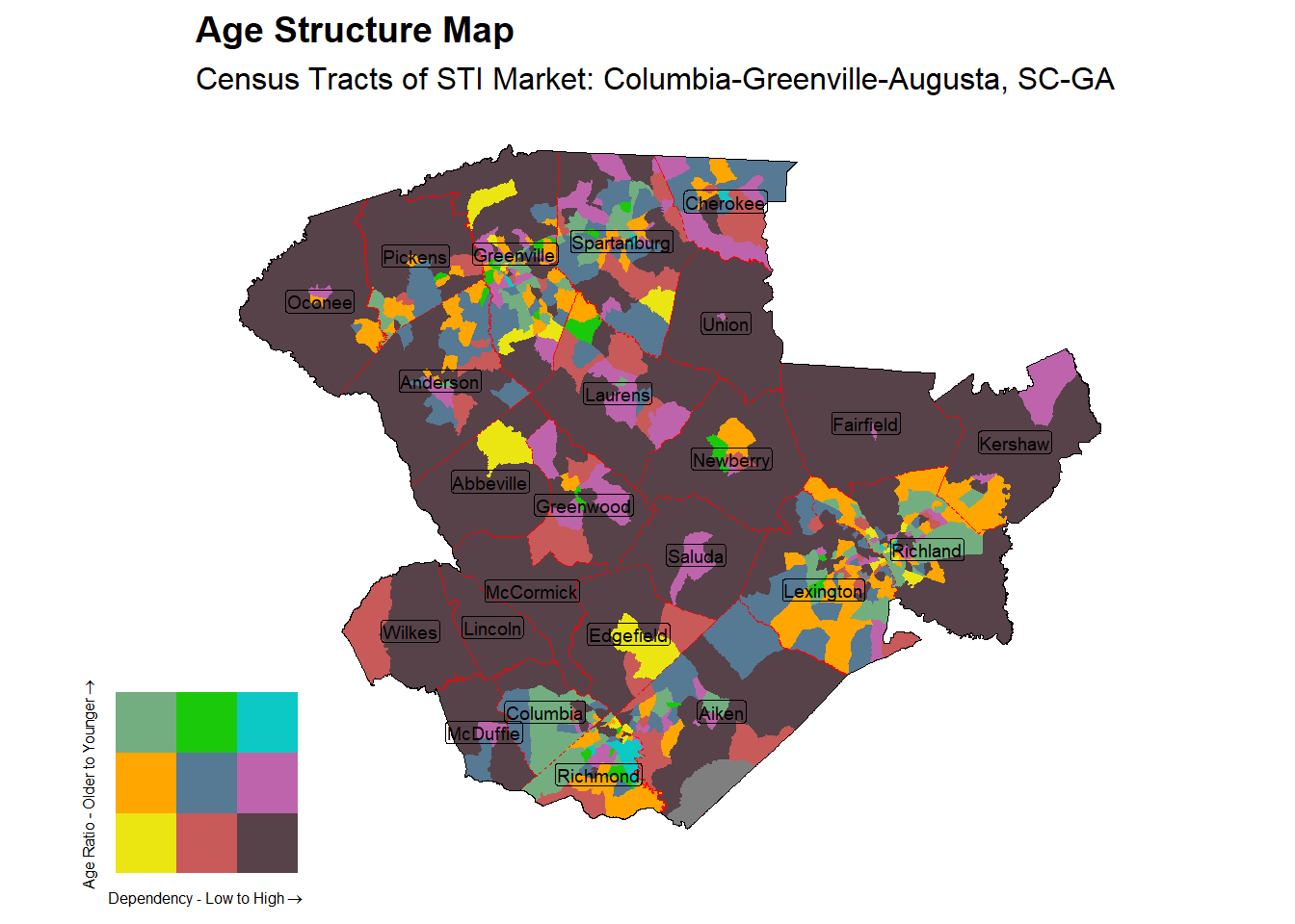 Age Structure Class by Census Tract