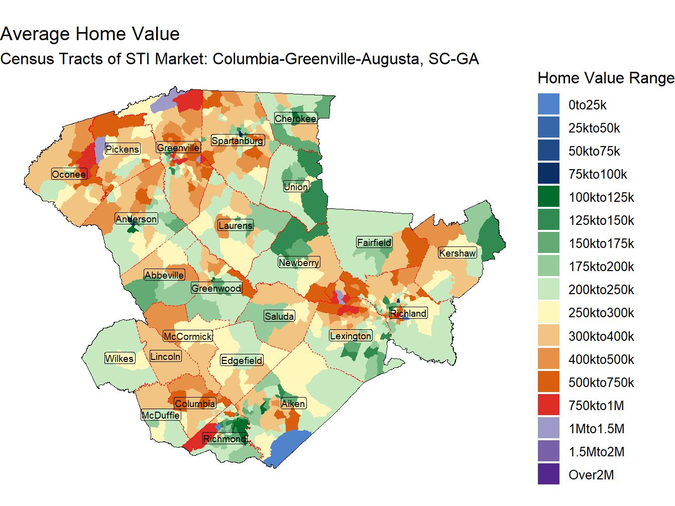 Home Value Thematic