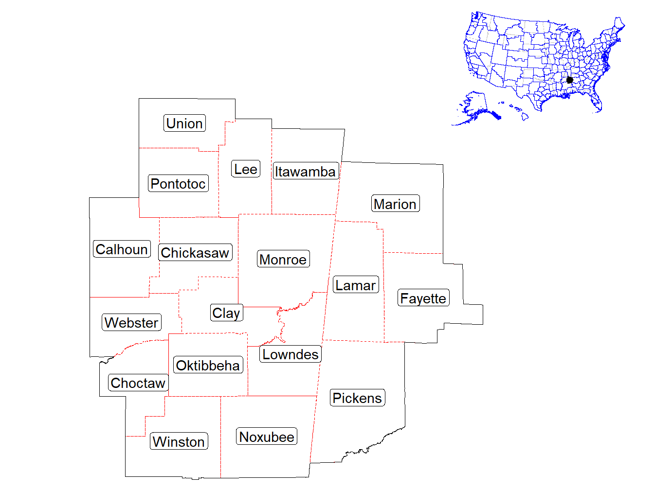 Counties in the Market
