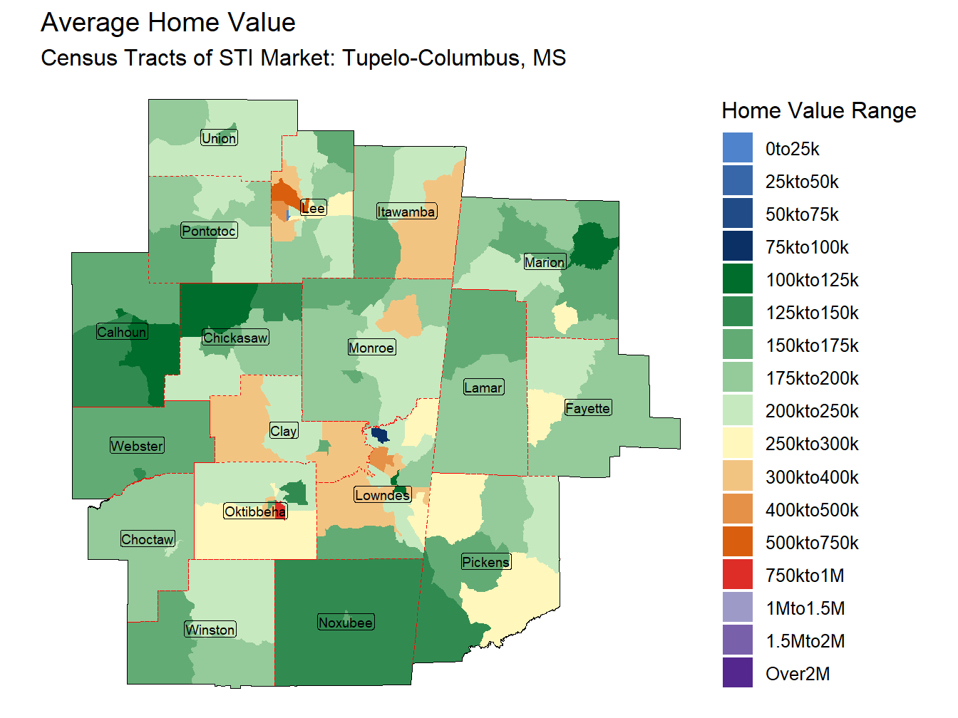 Home Value Thematic