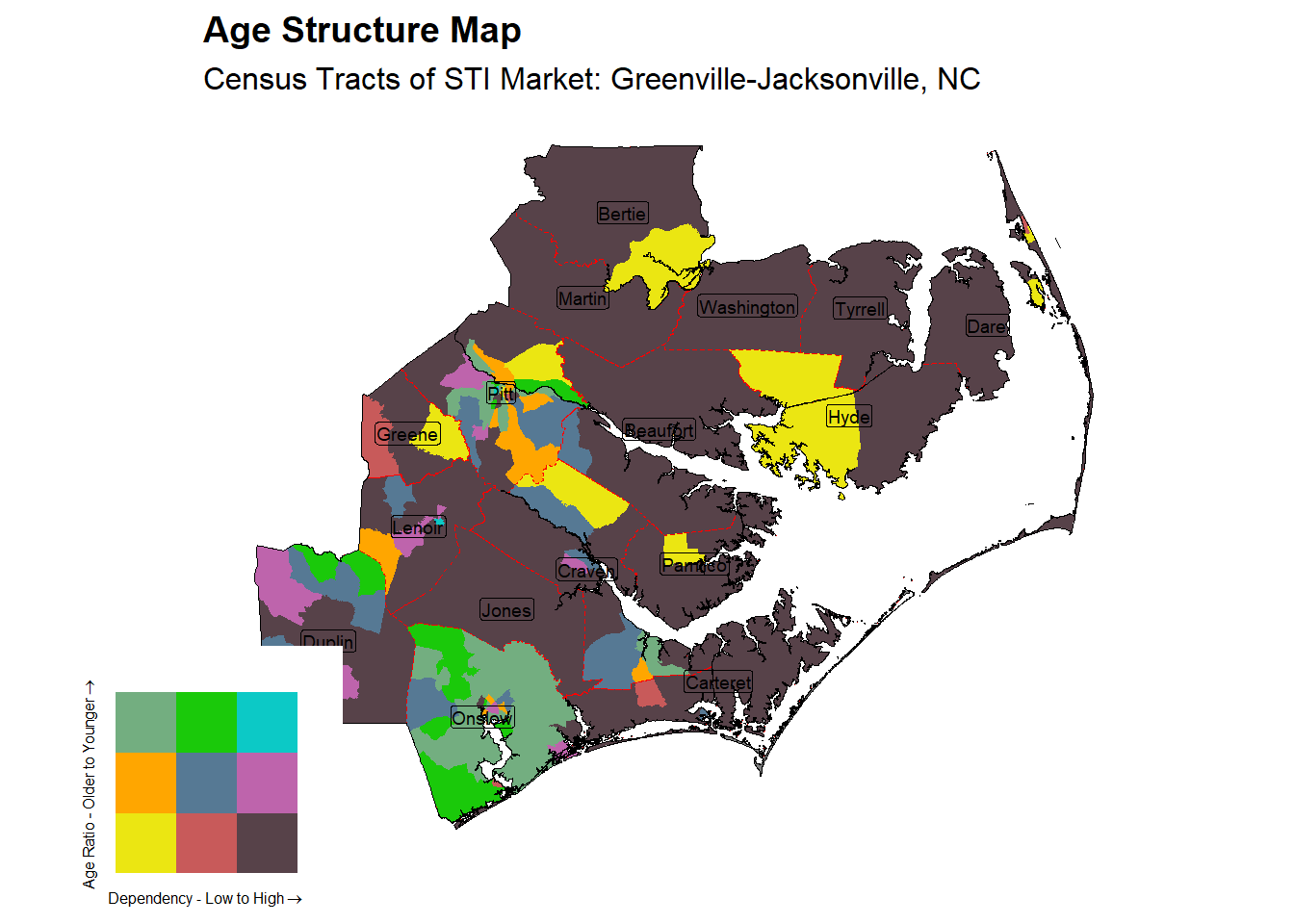 Age Structure Class by Census Tract