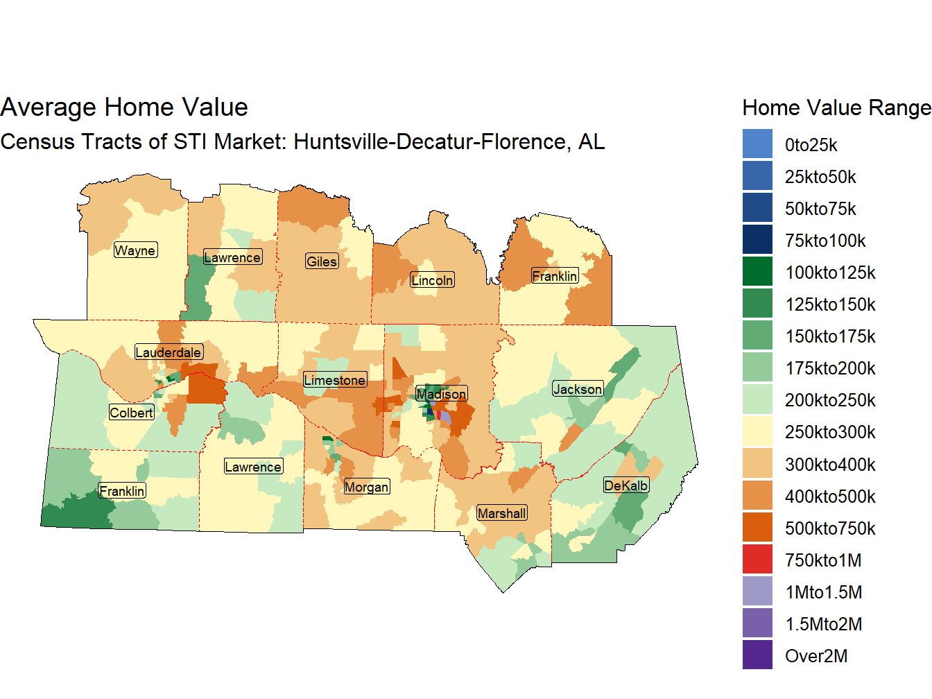 Home Value Thematic