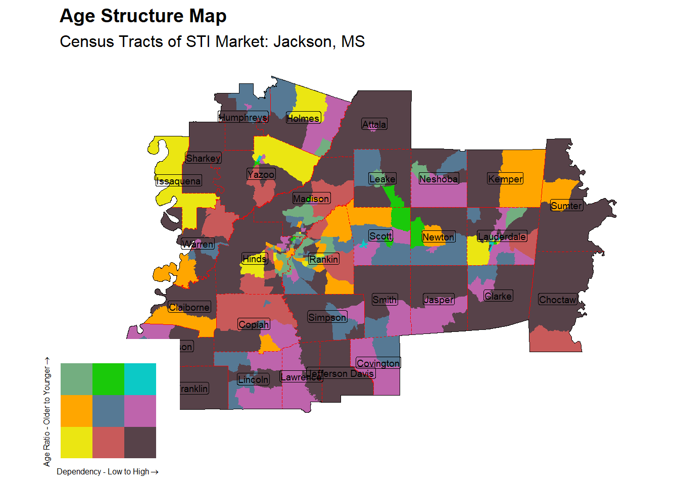 Age Structure Class by Census Tract