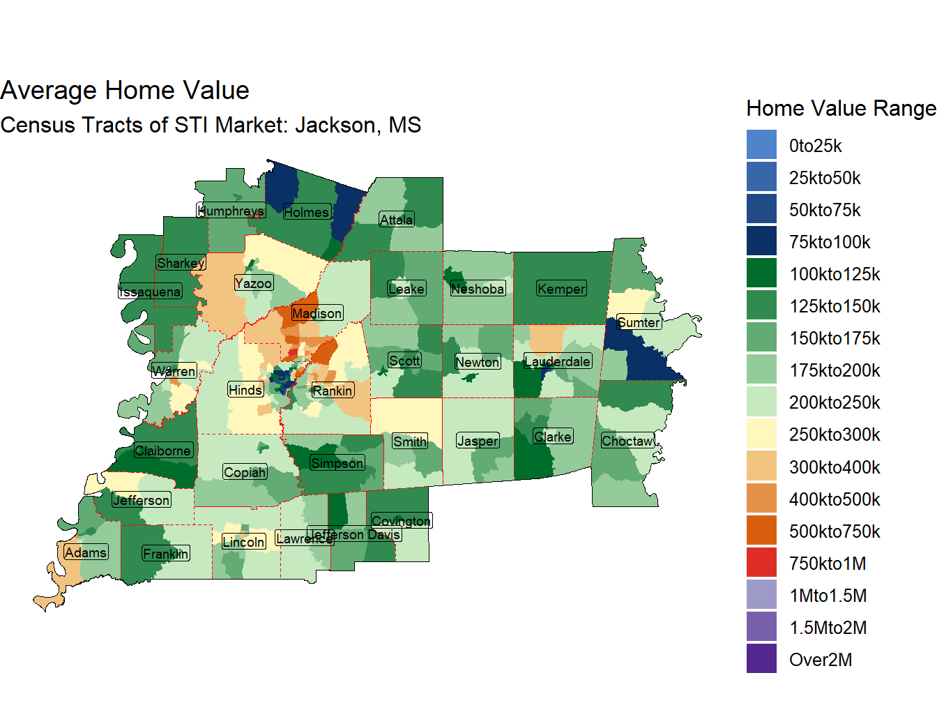 Home Value Thematic