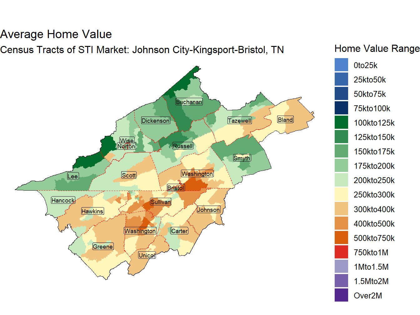Home Value Thematic