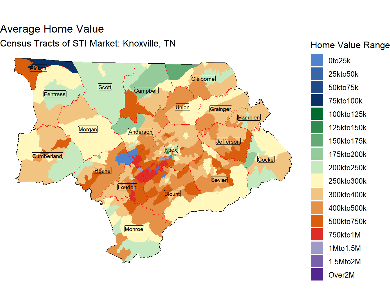 Home Value Thematic