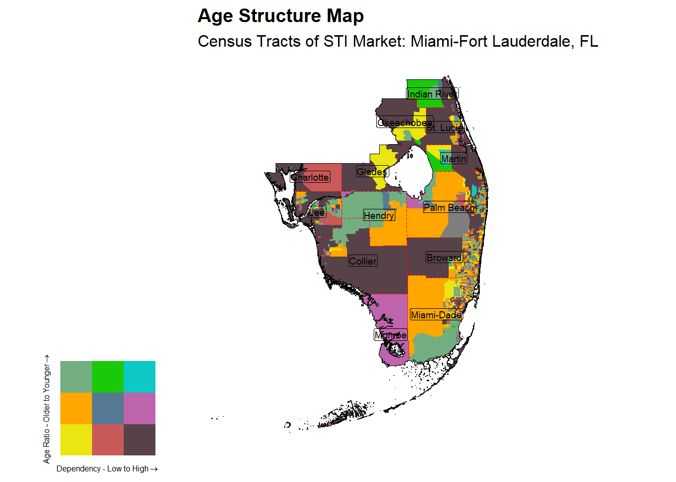 Age Structure Class by Census Tract