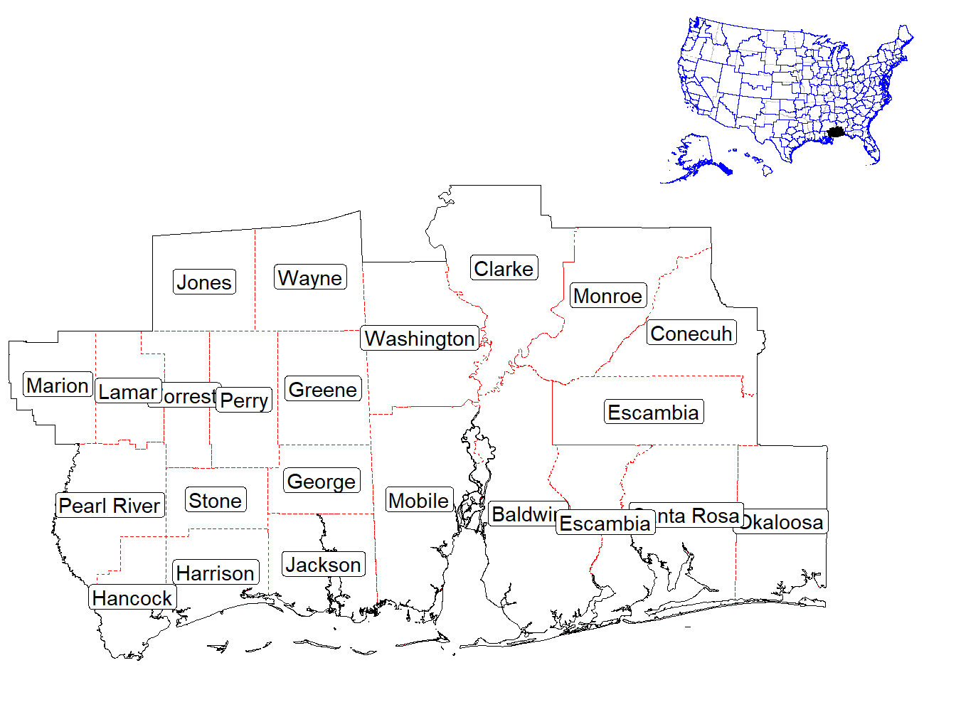 Counties in the Market