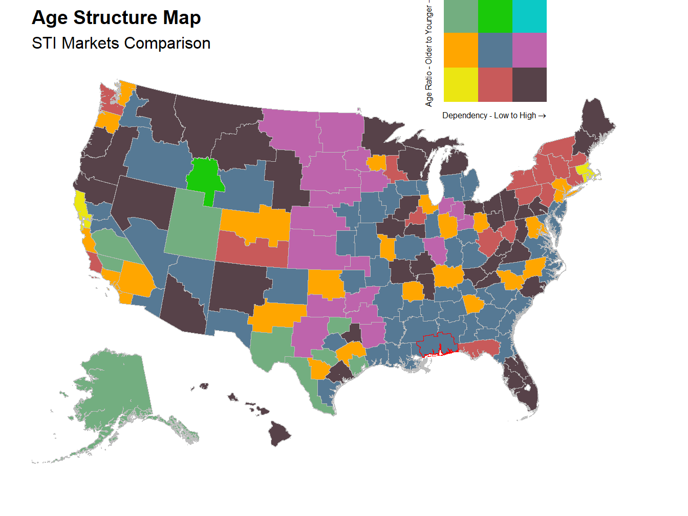 Age Structure Map - STI Markets