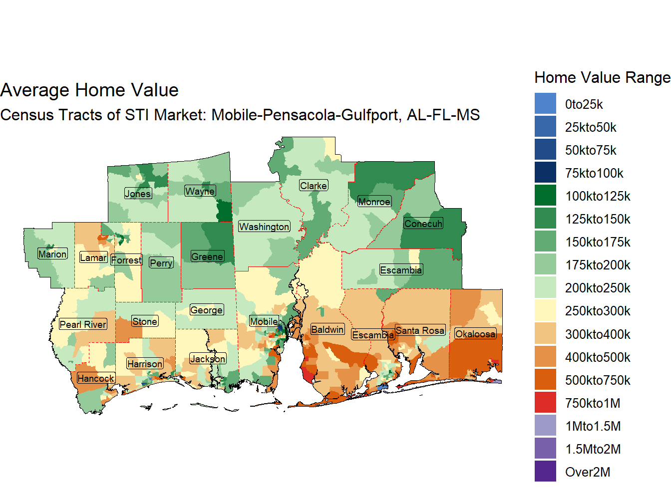 Home Value Thematic