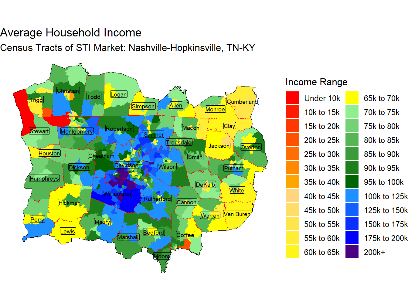 Household Income Thematic