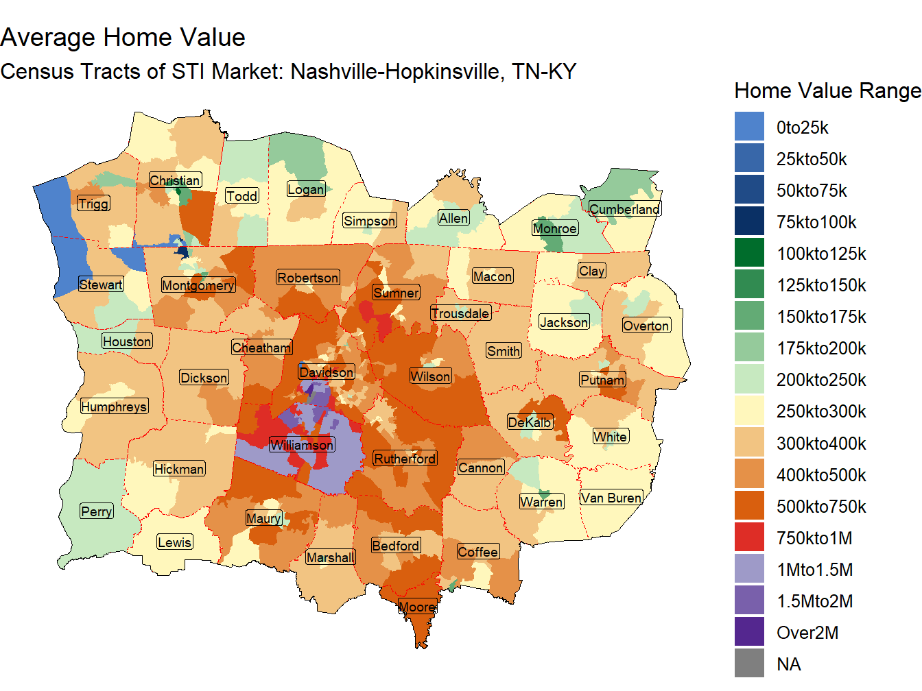 Home Value Thematic