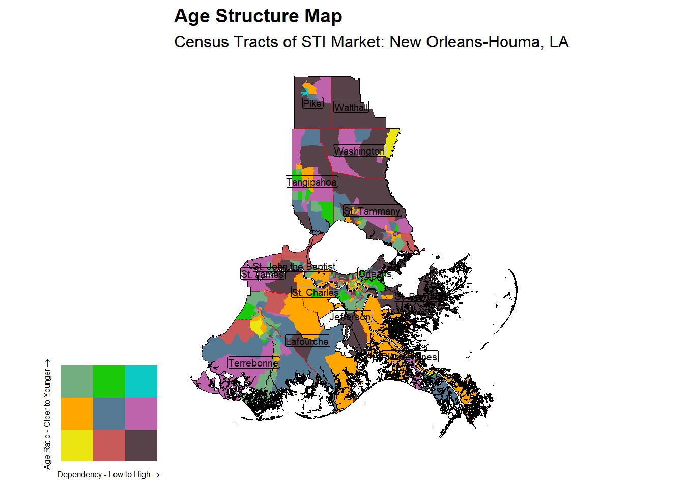Age Structure Class by Census Tract