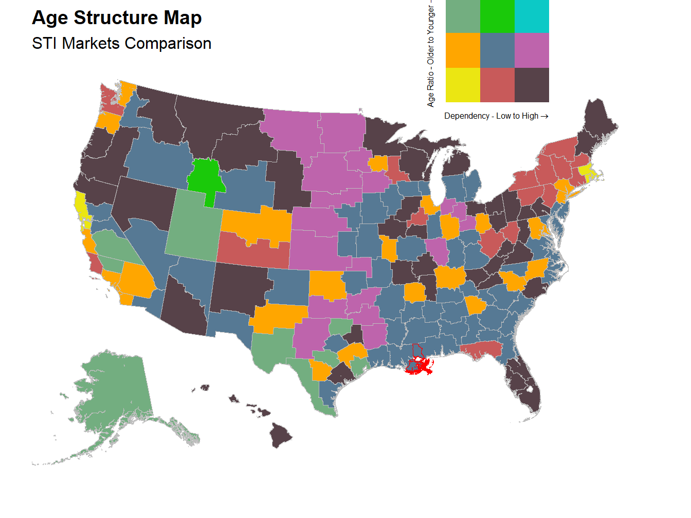 Age Structure Map - STI Markets