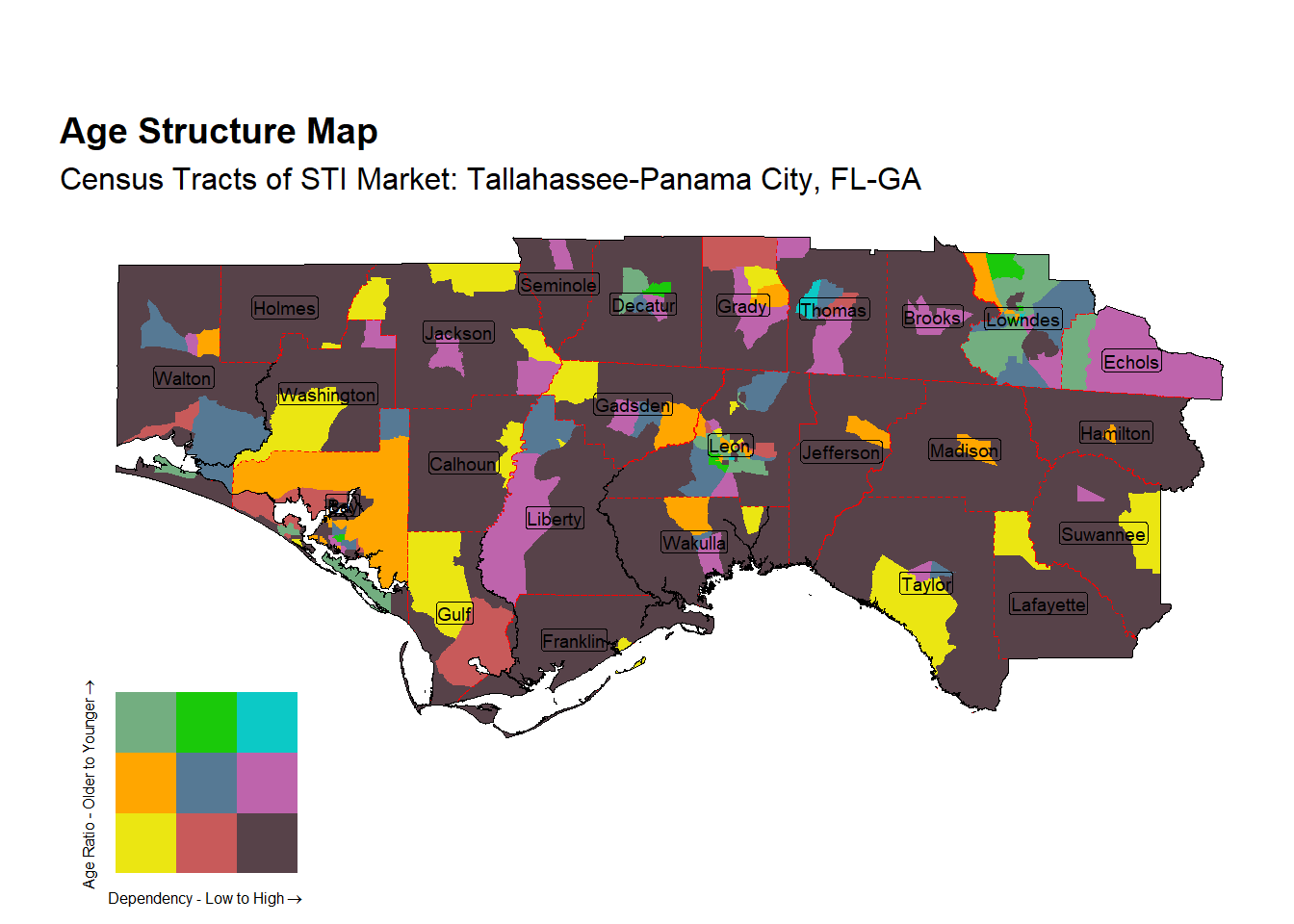 Age Structure Class by Census Tract