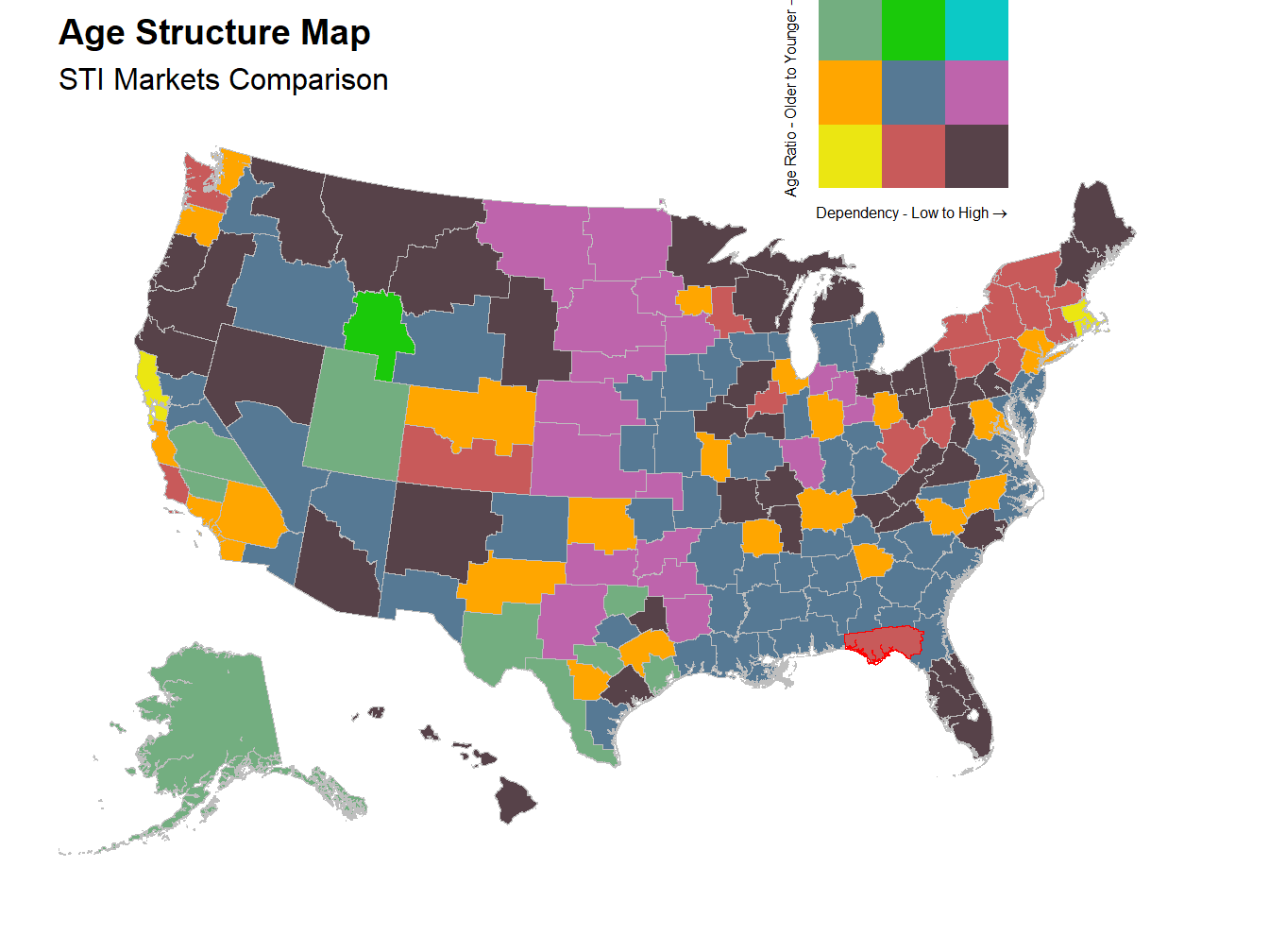 Age Structure Map - STI Markets