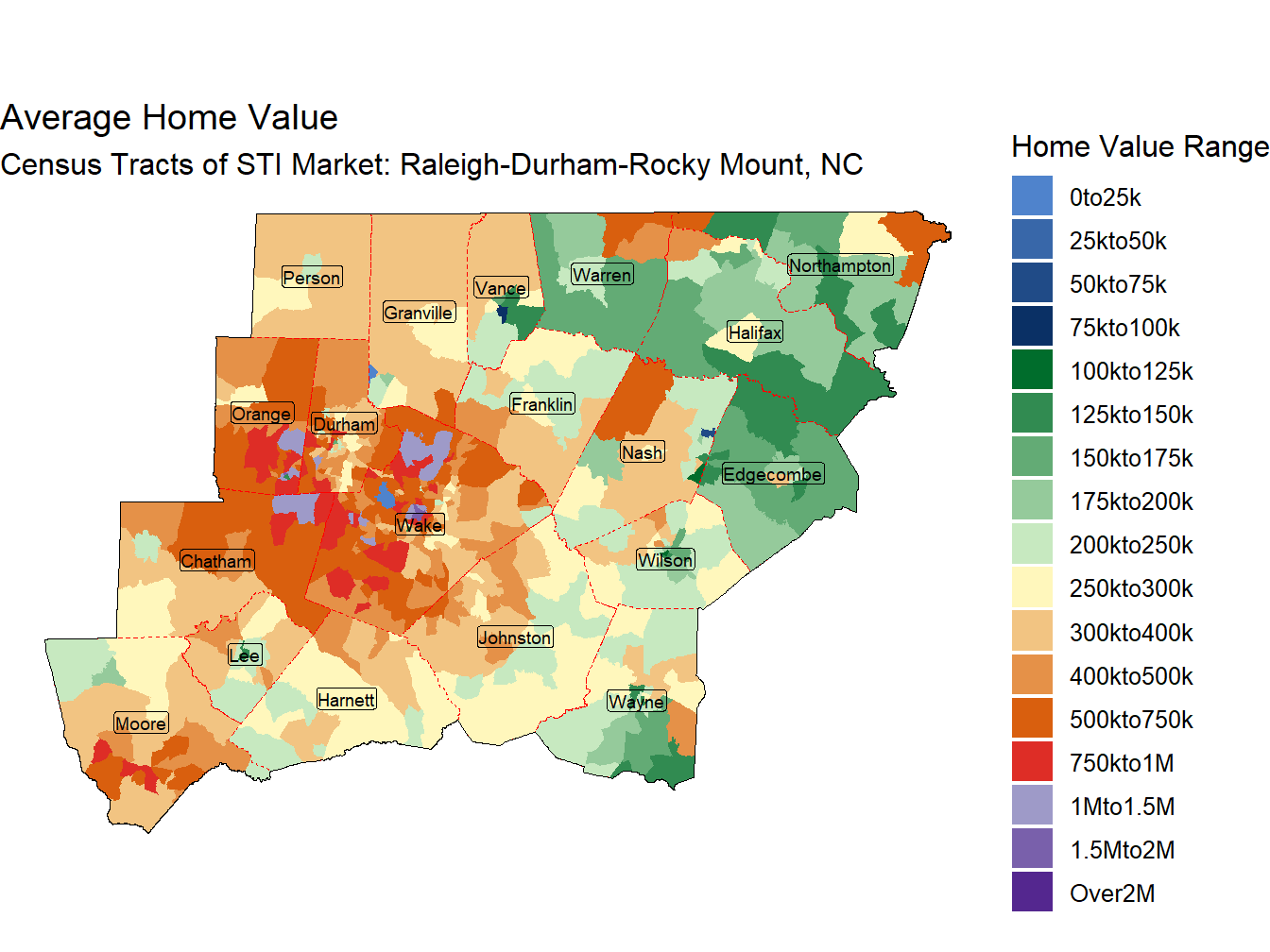 Home Value Thematic