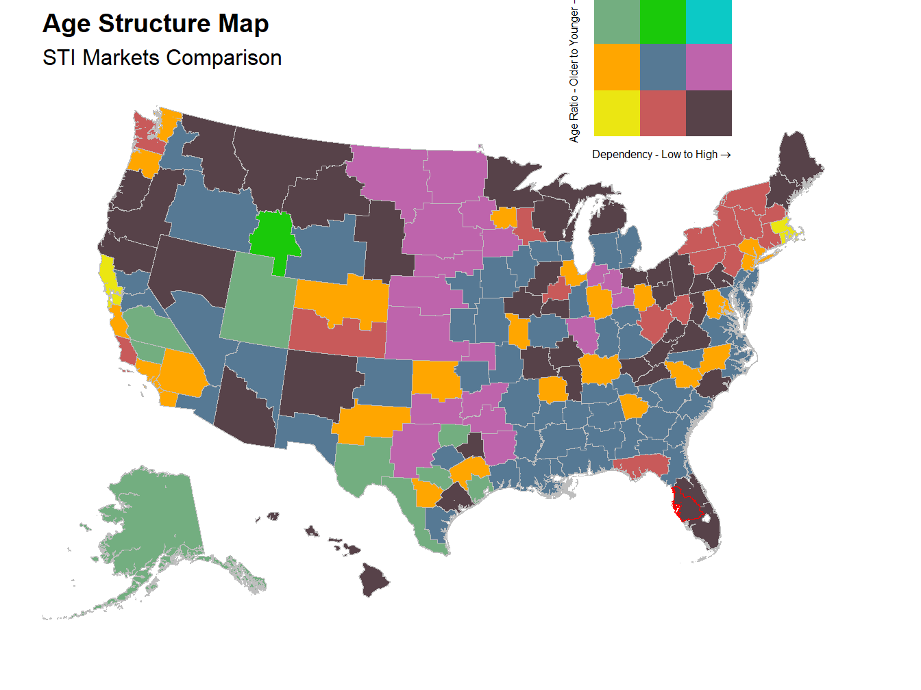 Age Structure Map - STI Markets