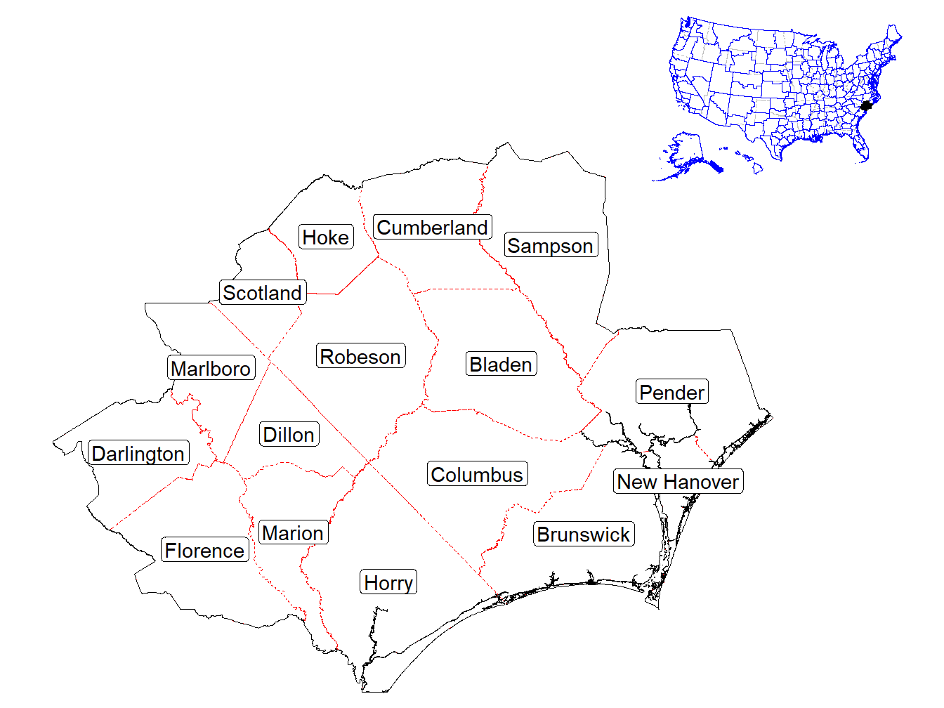 Counties in the Market