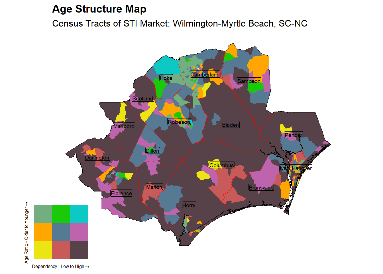 Age Structure Class by Census Tract