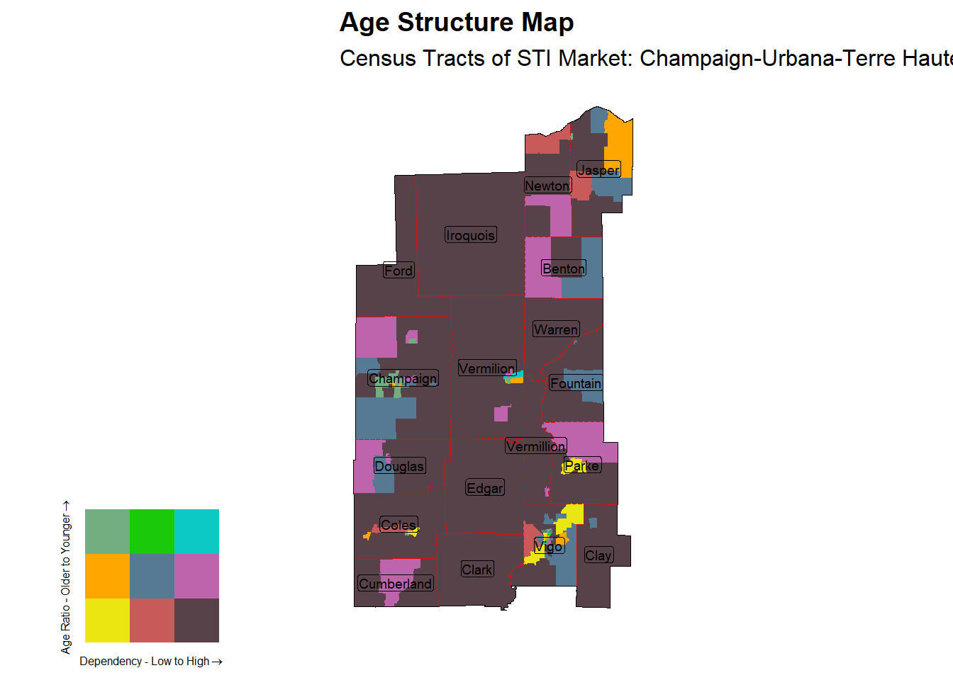 Age Structure Class by Census Tract