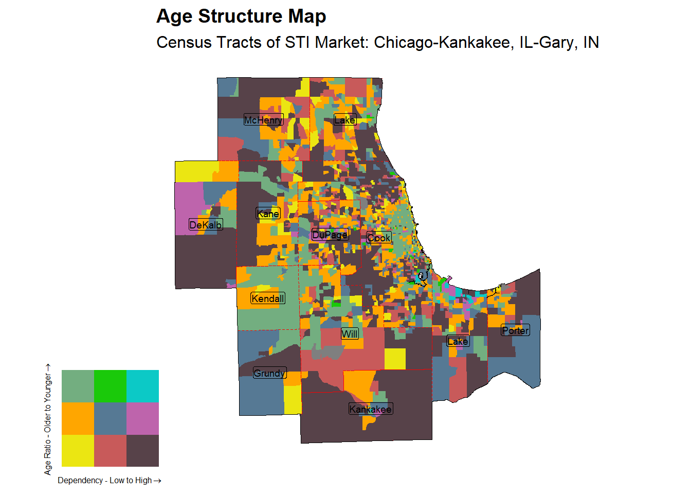 Age Structure Class by Census Tract