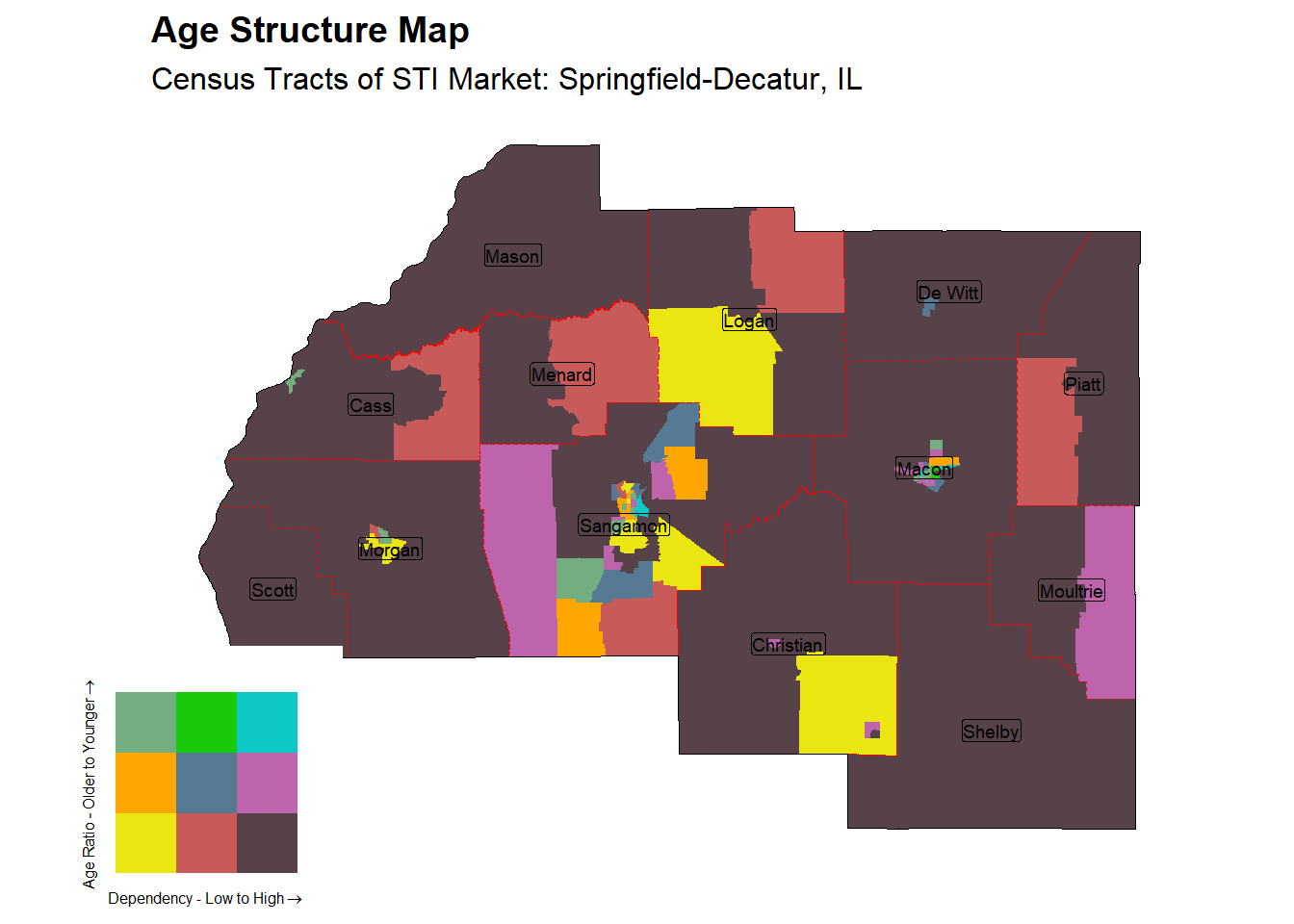 Age Structure Class by Census Tract