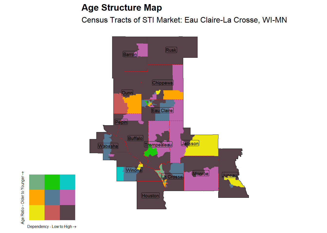 Age Structure Class by Census Tract