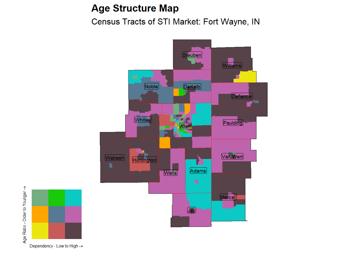 Age Structure Class by Census Tract