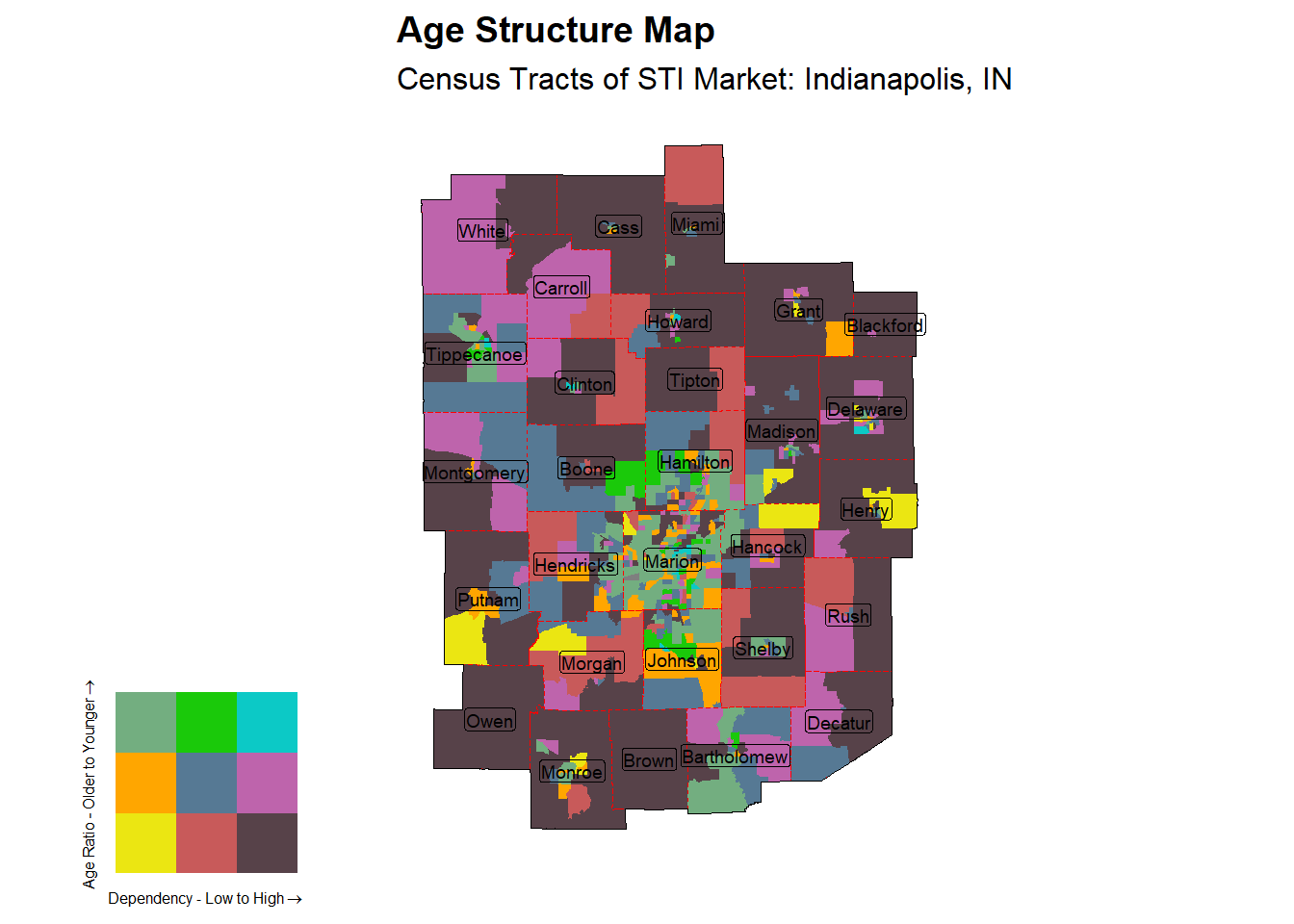 Age Structure Class by Census Tract
