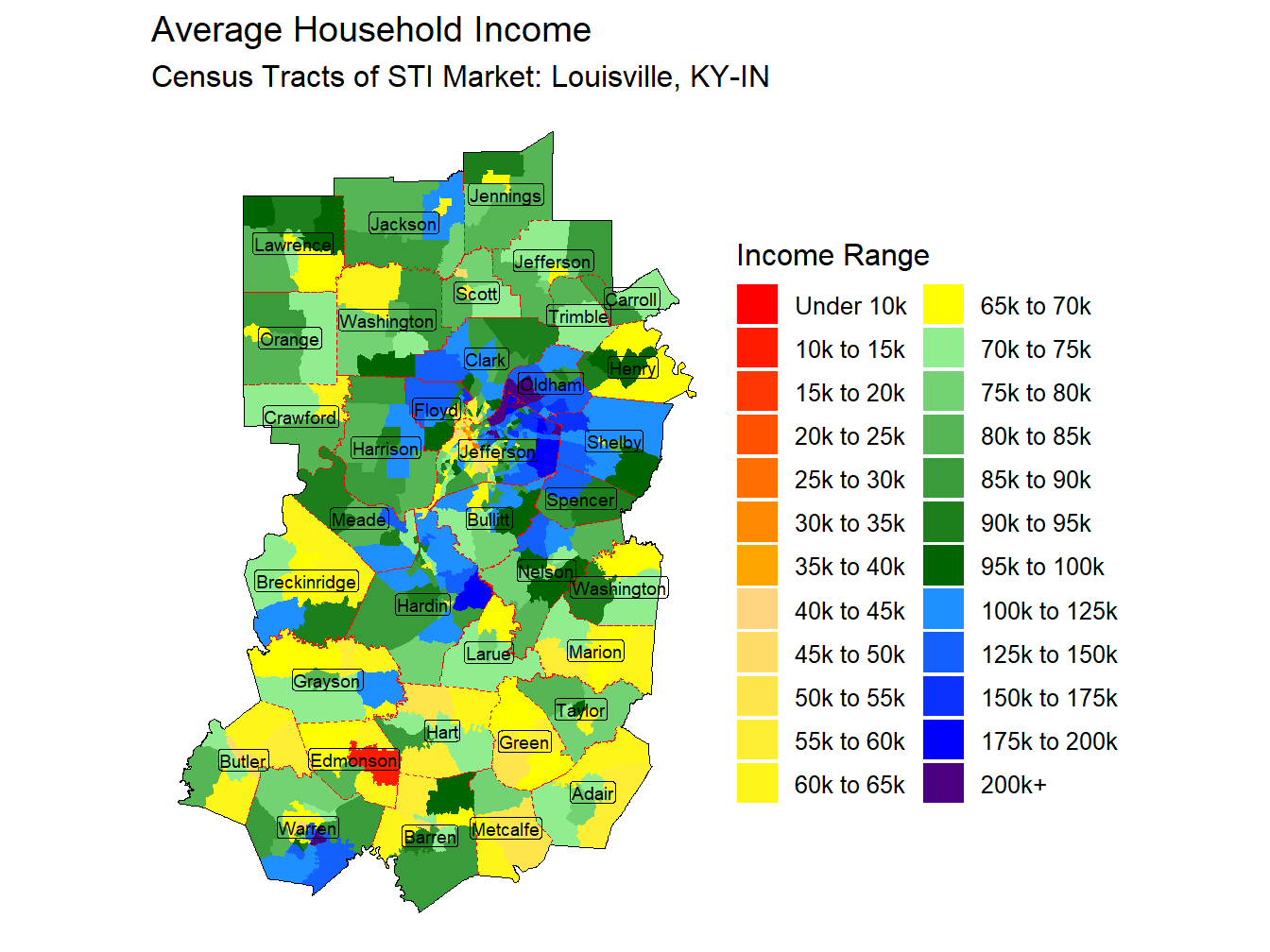Household Income Thematic