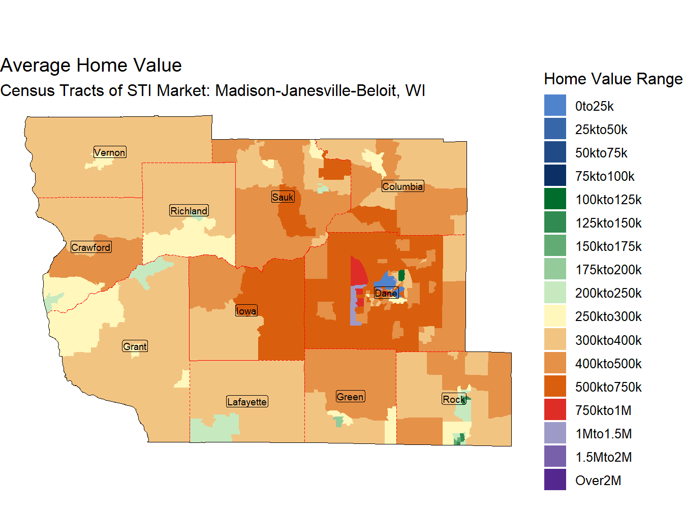 Home Value Thematic