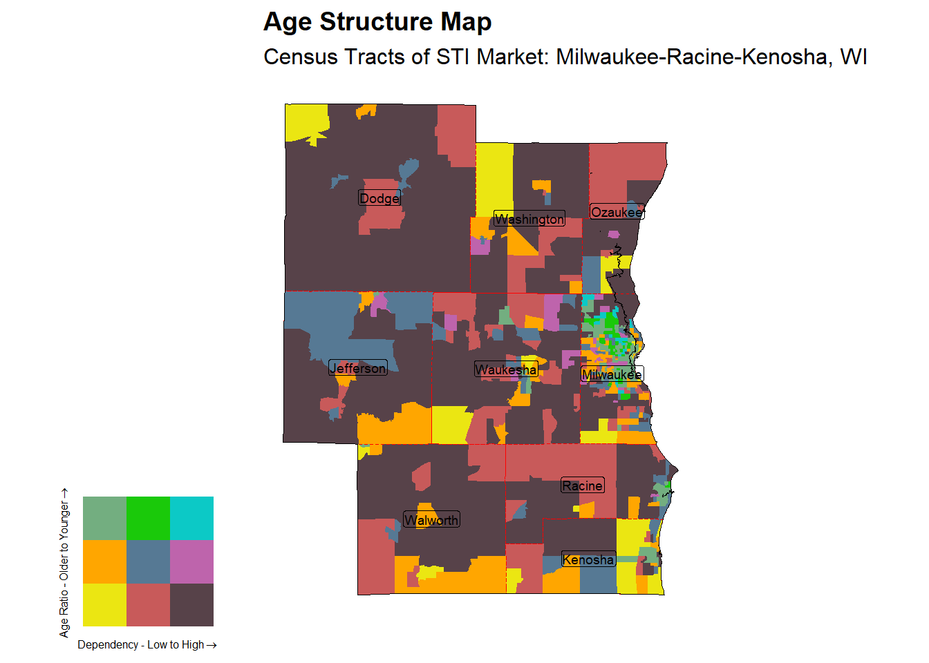 Age Structure Class by Census Tract