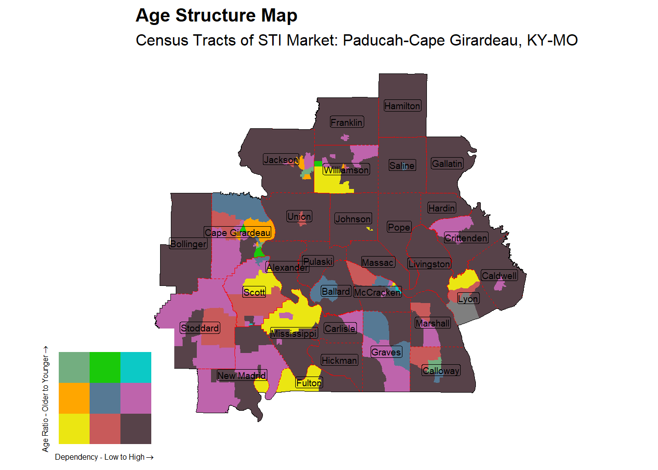 Age Structure Class by Census Tract