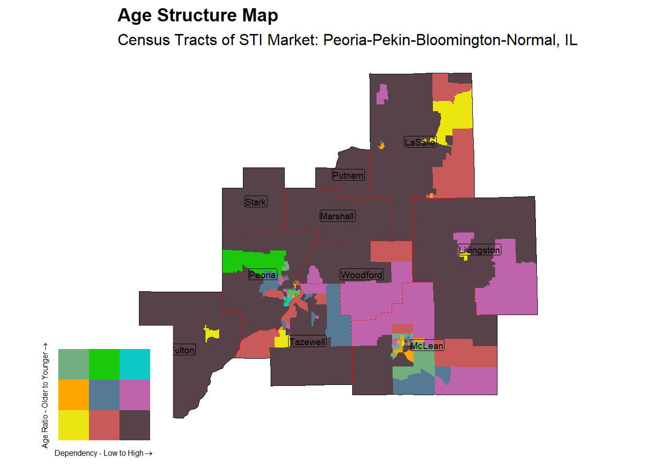 Age Structure Class by Census Tract