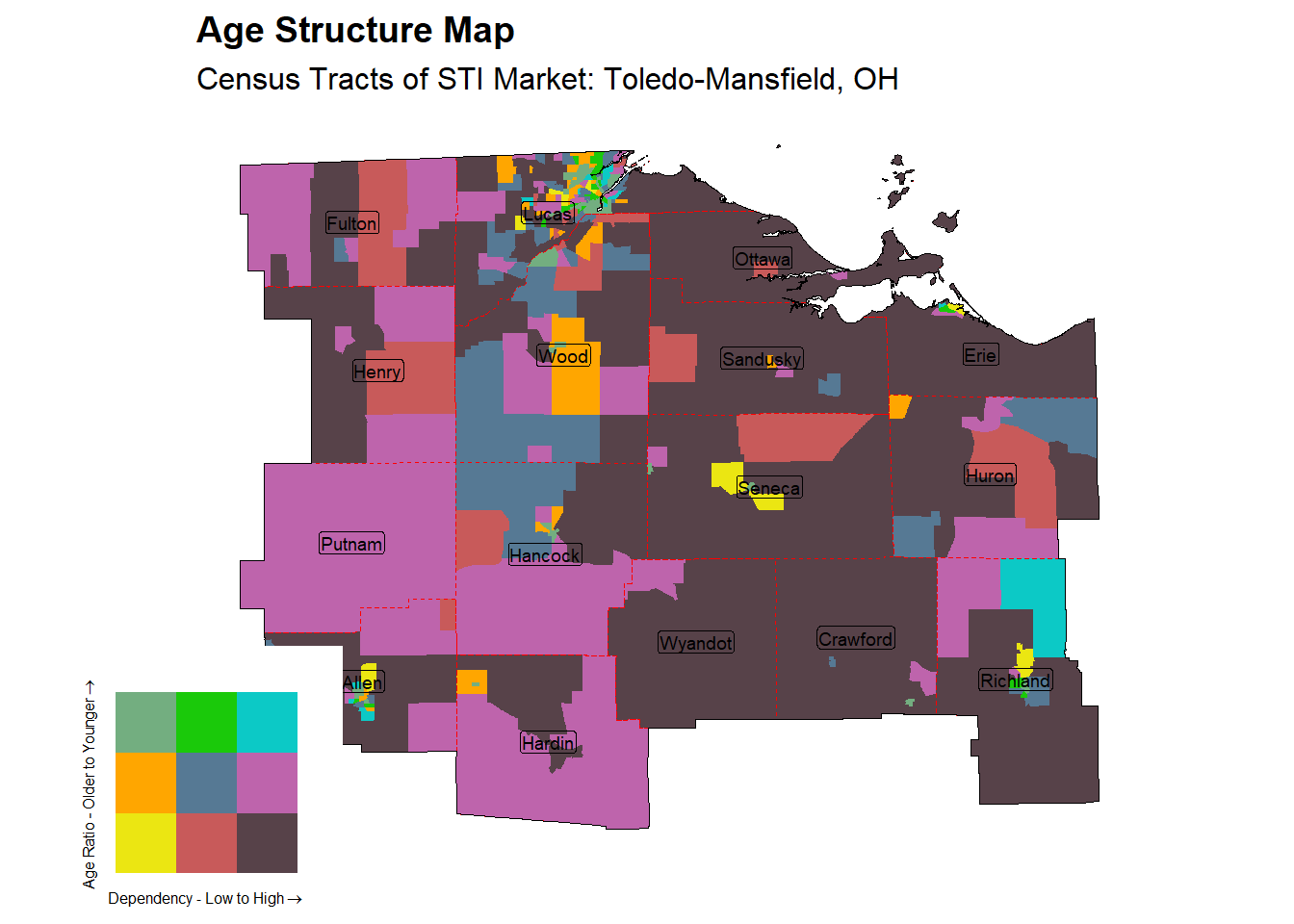 Age Structure Class by Census Tract