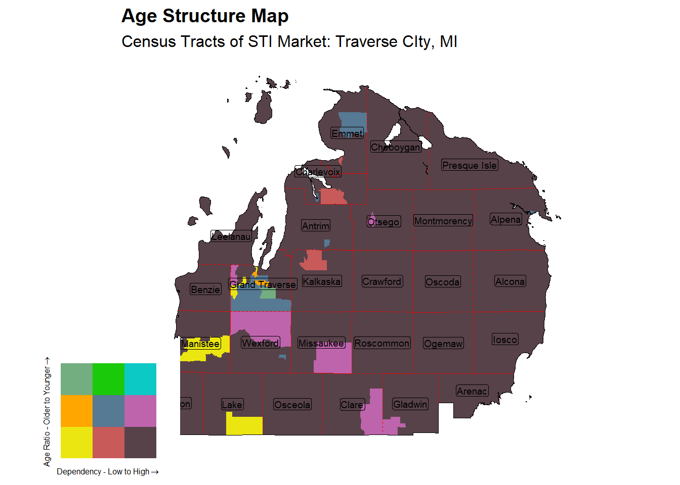 Age Structure Class by Census Tract