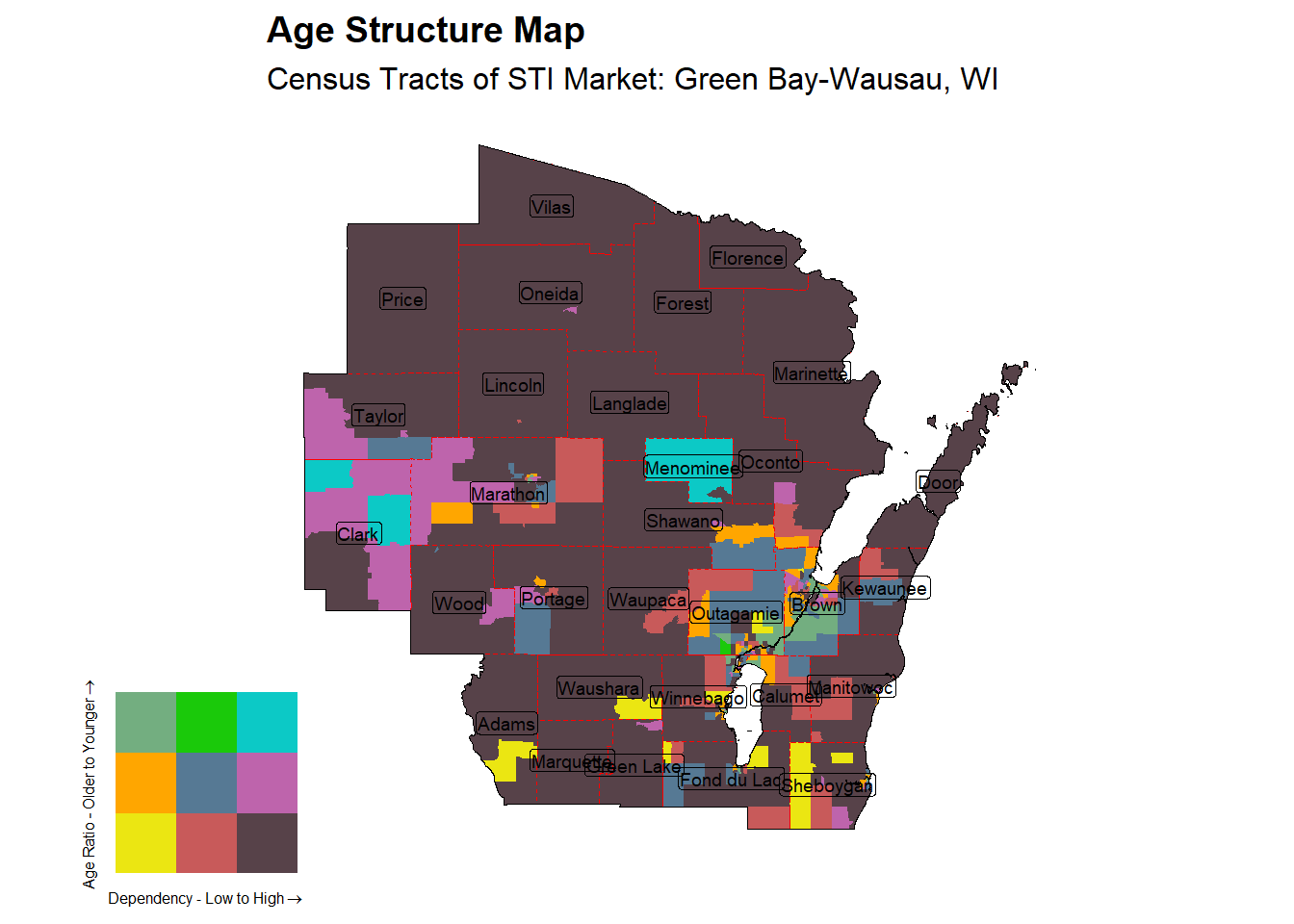 Age Structure Class by Census Tract